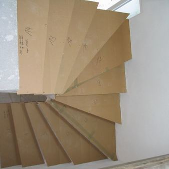 Individuelle Schablonen für die Herstellung der Treppenstufen 2